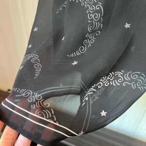 Kashkha Black Sheer Moon Scarf